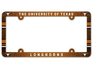 Texas Longhorns License Plate Frame - Full Color