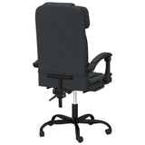 vidaXL Reclining Office Chair Black Faux Leather