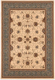 10' Runner Blue and Ivory Oriental Power Loom Runner Rug