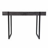 45" Black Writing Desk