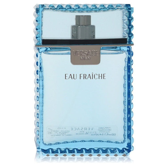 Versace Man by Versace Eau Fraiche Eau De Toilette Spray (Blue unboxed) 3.4 oz (Men)