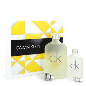 Ck One by Calvin Klein Gift Set -- 6.7 oz Eau De Toilette Spray + 1.7 oz Eau De Toilette Spray (Unisex) (Men)