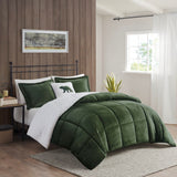 Plush to Sherpa Down Alternative Comforter Set