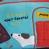 [Hanging Around] Embroidered Applique Swingpack Bag Purse / Wallet Bag / Shoulder Bag (7.1*5.3*3.7)