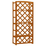 Plant Stand with Trellis Orange 23.6"x11.8"x55.1" Solid Firwood