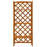 Plant Stand with Trellis Orange 23.6"x11.8"x55.1" Solid Firwood