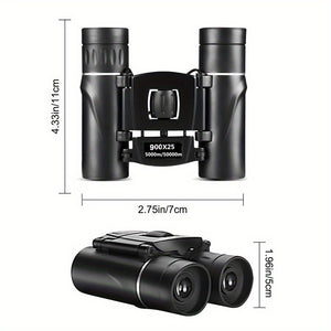 900X25 Outdoor Mini Portable Binoculars, High-power HD Multi-layer Coating Waterproof Binoculars With BAK4 Prism, For Outdoor Travel Landscape Bird Watching And Concert