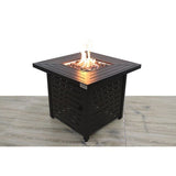 25" H x 30" W Steel Propane/Natural Gas Fire Pit Table