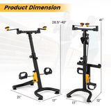 Pedal Exerciser with Adjustable Handgrip for Seniors-Yellow - Color: Yellow