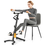 Pedal Exerciser with Adjustable Handgrip for Seniors-Yellow - Color: Yellow