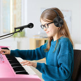 61-Key Electric Piano Keyboard for Beginner-Pink