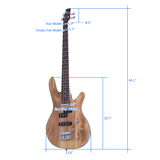 Exquisite Stylish IB Bass with Power Line and Wrench Tool Burlywood Color