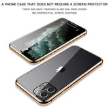 Color: Blue, Material: Silicon - Magnetic Metal Case For iPhone 15 14 13 12 11 Pro 14Pro Max XS X XR 7 8 14Plus 12 Mini SE 2020 Double Sided Tempered Glass Cover