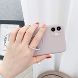 Material: Plastic, Color: PURPLE, Ships From: CN - With Ring Holder Shockproof Case For IPhone 15 14 13 12 11 Pro Xs Max Xr SE2/SE3 8 7 Plus Silicone TPU Soft Back Cover