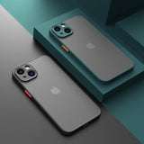 Material: PU, Color: Blue - Matte Phone Case for IPhone 13 12 11 14 Pro Max Mini Luxury Soft Silicone Shockproof Case for IPhone X XS Max XR 15 7 8 Plus SE