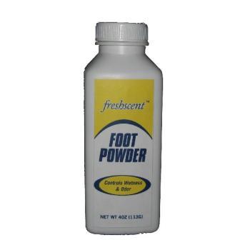 . Case of [48] Freshscent Foot Powder - 4 oz, Light Scent .
