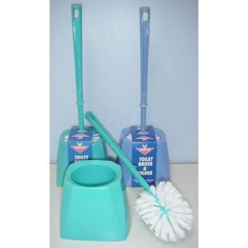 . Case of [12] Toilet Bowl Brush & Holder - Assorted Colors .