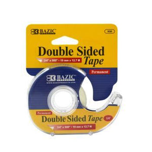. Case of [144] Double-Sided Permanent Tape - 3/4" x 500" .