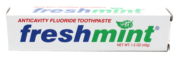 . Case of [144] Freshmint Fluoride Toothpaste - 1.5 oz .
