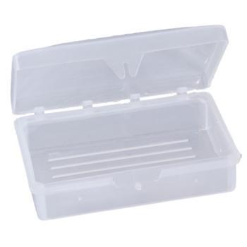 . Case of [100] Hinged Soap Dishes - Clear, Plastic .