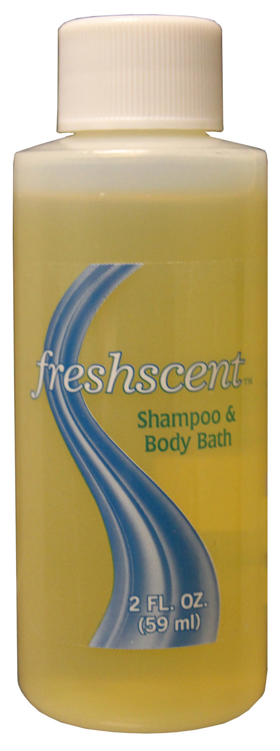 . Case of [96] Freshscent Shampoo & Body Wash - 2 oz, 96 Pieces .