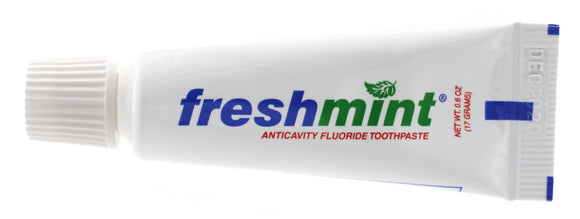 . Case of [144] Freshmint Fluoride Toothpaste - 0.6 oz .