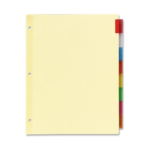 . Case of [35] Index Dividers - 8 Assorted Color Tabs, 3 Ring Reinforced .